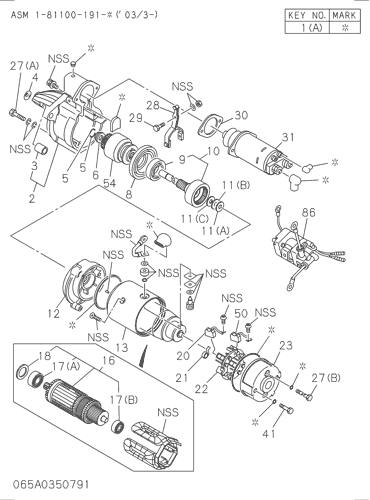 ZX160 065: STARTER Hitachi HOP online