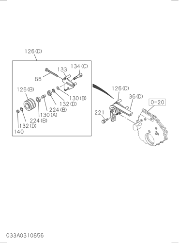 ZX870-5G 033: FAN AND FAN BELT Hitachi HOP online