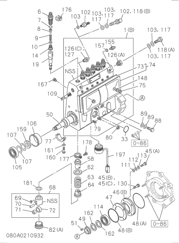 ZX200-5G 080: INJECTION PUMP Hitachi HOP online