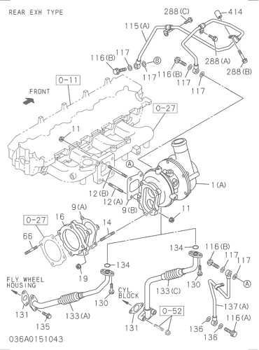 ZX250LC-3-HCME 036: TURBOCHARGER SYSTEM Hitachi HOP online