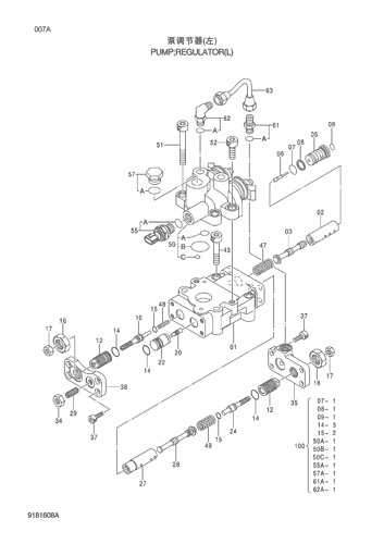 ZX200-3G PUMP;REGULATOR(L) Hitachi HOP online