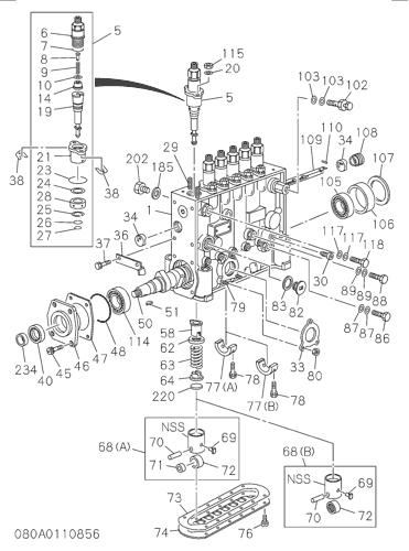 ZX870-5G 080: INJECTION PUMP Hitachi HOP online