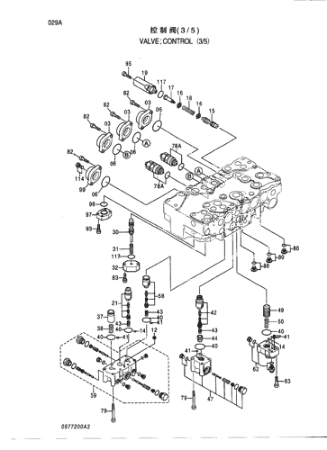 ZX240-3-HCMC VALVE;CONTROL (3/5) Hitachi HOP online