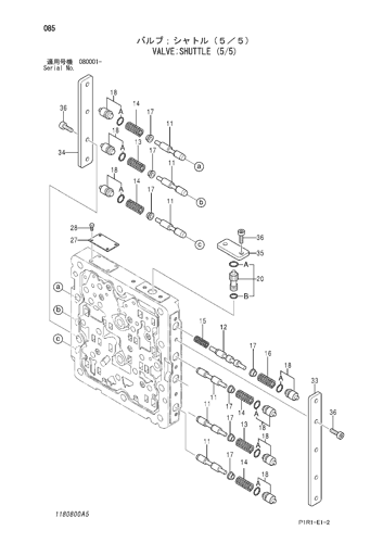 ZX130-3-HCME VALVE;SHUTTLE (5/5) Hitachi HOP online ZX130-3-HCME VALVE;SHUTTLE (5/5) Hitachi HOP online