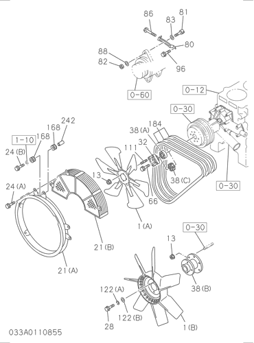 ZX350-5G 033: FAN AND FAN BELT Hitachi HOP online ZX350-5G 033: FAN AND FAN BELT Hitachi HOP online