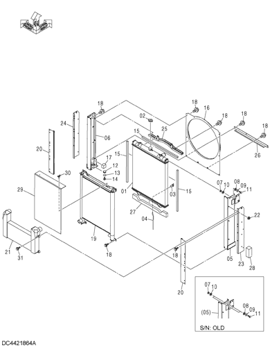 ZX130-HCME RADIATOR Hitachi HOP online