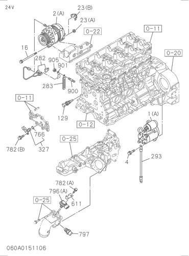 ZX140W-3 060: ENGINE ELECTRICAL CONTROL PARTS Hitachi HOP online