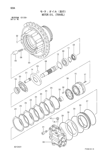 ZX330 MOTOR;OIL (TRAVEL) Hitachi HOP online