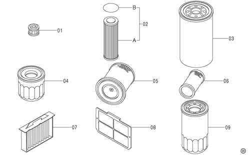 ZX120 FILTER KIT Hitachi HOP online