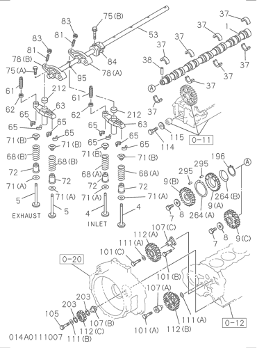 ZX330-3 014: CAMSHAFT AND VALVE Hitachi HOP online