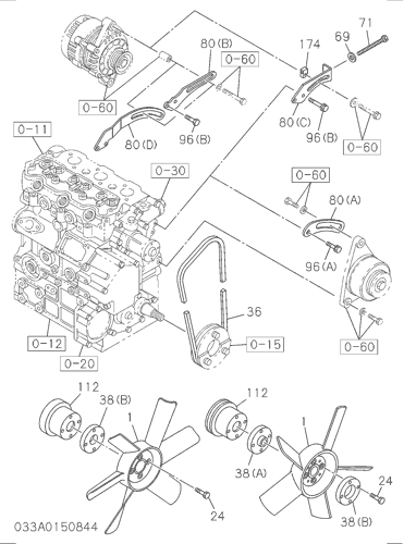 ZX18 FAN AND FAN BELT Hitachi HOP online