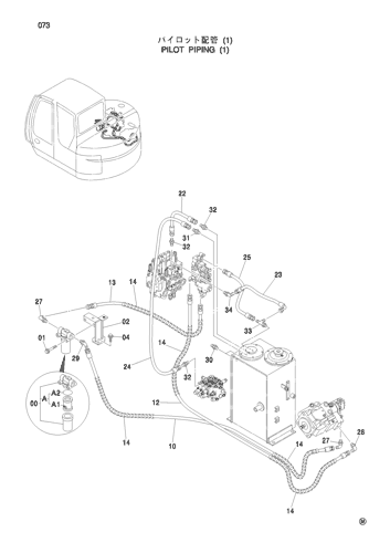 ZX75US PILOT PIPING (1) Hitachi HOP online