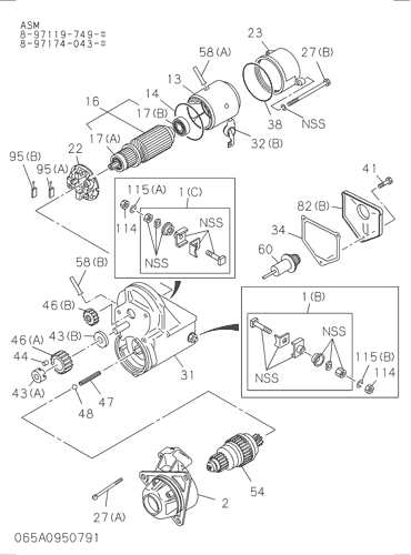 ZX160 065: STARTER Hitachi HOP online