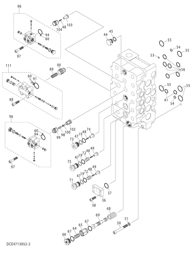 ZX670LC-5B VALVE;CONTROL (2/4) Hitachi HOP online