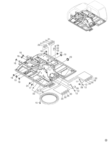 ZX130-HCME FRAME Hitachi HOP online