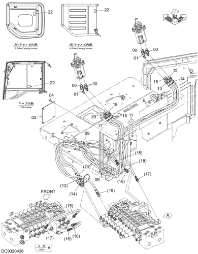 ZX48U-5A PILOT PIPING (JIS TYPE) Hitachi HOP online