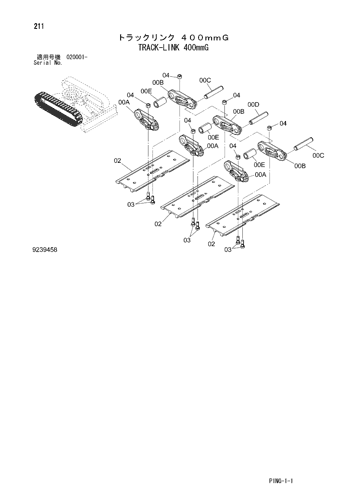 ZX40U-3 TRACK-LINK 400mmG Hitachi HOP online ZX40U-3 TRACK-LINK 400mmG Hitachi HOP online