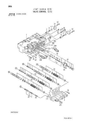 ZX200-3 VALVE;CONTROL (2/5) Hitachi HOP online