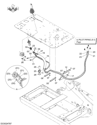 ZX200-5G PILOT PIPING (7) Hitachi HOP online