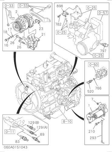 ZX240-3 060: ENGINE ELECTRICAL CONTROL PARTS Hitachi HOP online