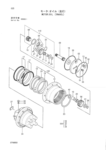 ZX27U MOTOR;OIL (TRAVEL) Hitachi HOP online ZX27U MOTOR;OIL (TRAVEL) Hitachi HOP online