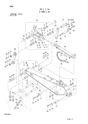 ZX850-3 R ARM 3.7m Hitachi HOP online ZX850-3 R ARM 3.7m Hitachi HOP online