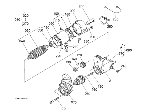 ZX35 STARTER [COMPONENT PARTS] Hitachi HOP online