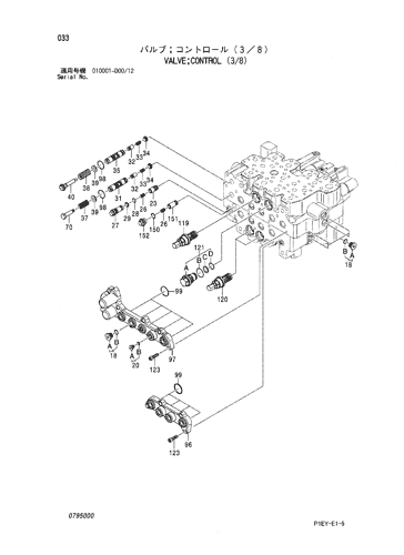 ZX110 VALVE;CONTROL (3/8) Hitachi HOP online