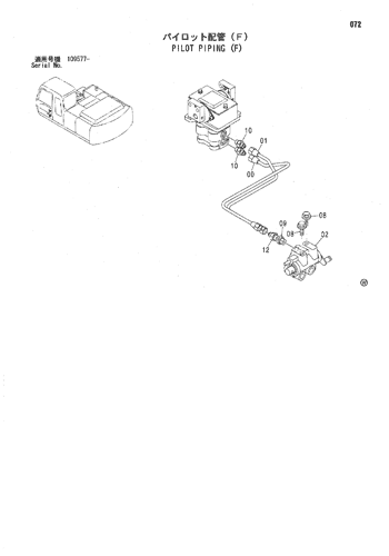 ZX200 PILOT PIPING (F) Hitachi HOP online