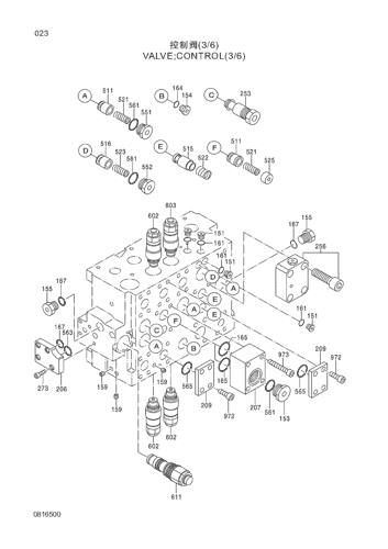 ZX330-3G VALVE;CONTROL(3/6) Hitachi HOP online