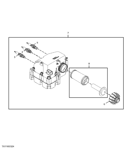 700K - DOZER, CRAWLER Diesel Exhaust Fluid Dosing Unit Components