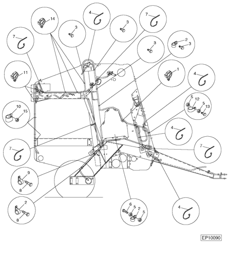 466 Baler Round R H Wiring Harness Clamps Epc John Deere T Ag Online Avs Parts