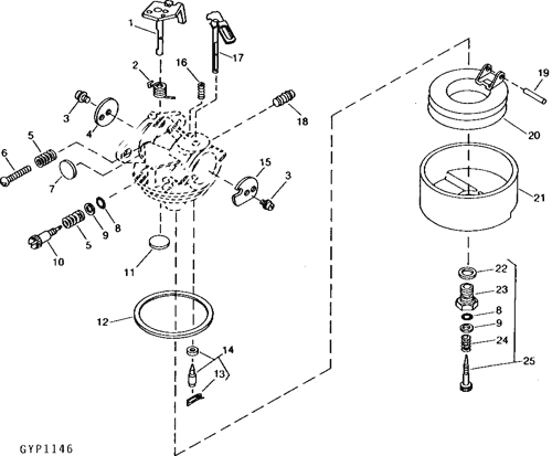 John Deere Carburetor Kit AM100942