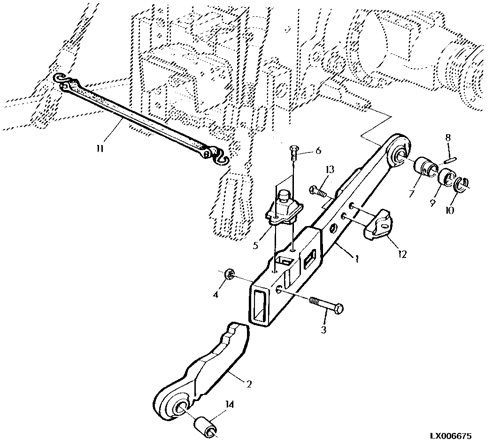 6300 - TRACTOR DRAFT LINKS, TELESCOPING (CATEGORY II + III N) EPC