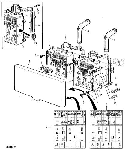 CH12612 - FUSE BOX fits John Deere