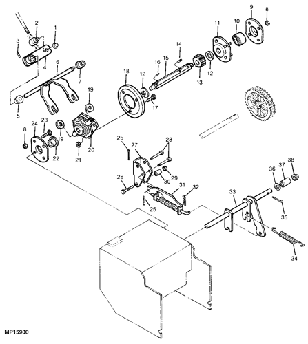 524D - SNOW BLOWER (WALK-BEHIND) TRACTION CLUTCH, SPEED CONTROL