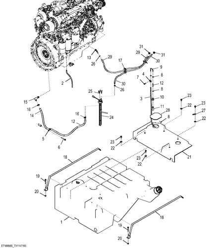 724K - LOADER, FOUR-WHEEL DRIVE Fuel System EPC John Deere online