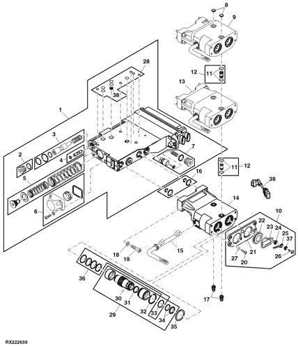 9230 - TRACTOR Selective Control Valve (013000 - ) EPC John Deere