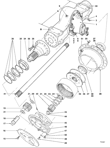 360C - SKIDDER, LOG AXLE ASSY CABLE REAR HD719SQ E23D (84 360C - SKIDDER, LOG AXLE ASSY CABLE REAR HD719SQ E23D (84