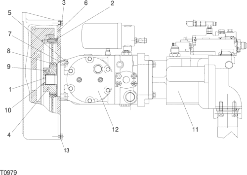 870b Harvester Hydraulic System Pump Connecting Components F0322 41 26 214 T0979 T0979 Epc John Deere Online