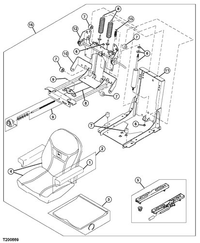 John Deere 210LE Landscape Loader PDF PC2598 Parts Catalog