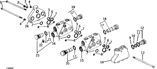 400 LOADER TWO WHEEL DRIVE CLOSED CENTER CONTROL VALVE SERIAL