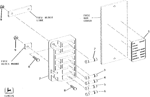 CH12612 - FUSE BOX fits John Deere