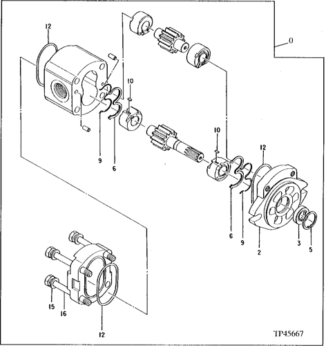 490E - EXCAVATOR Pilot Pump (025000 - ) EPC John Deere online