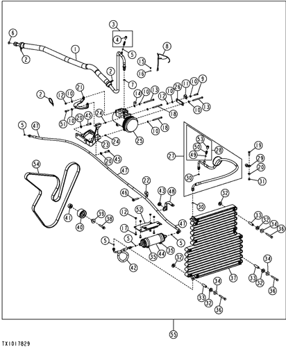 310J - BACKHOE, LOADER Air Conditioning, Hardware and Hoses