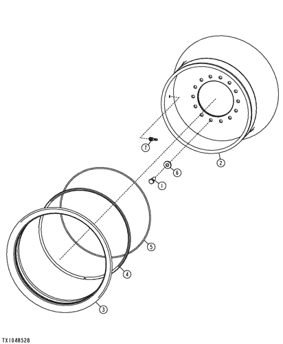 diagram of a split rim