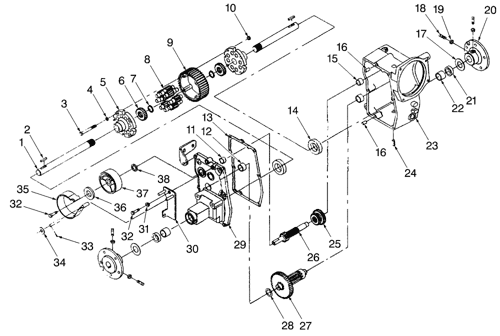 716498006) - GT20 20HP GARDEN TRACTOR (WATER COOLED) - (10/97-10/98) (009)  - REAR AXLE & DIFFERENTIAL New Holland Agriculture