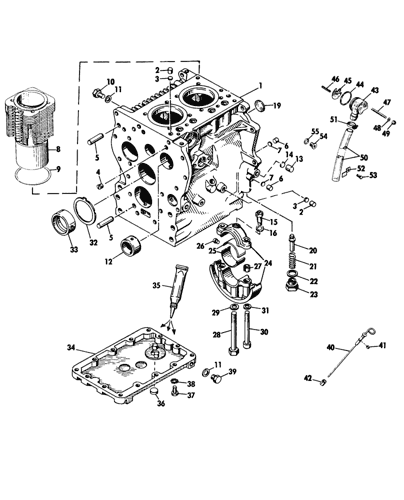 Engine Parts Diagram Names F2L511D) DEUTZ 2 CYL DIESEL ENGINE
