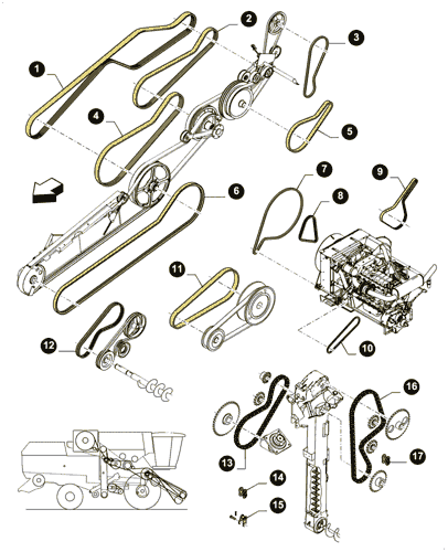 CX860) - COMBINE - BASE UNIT (2/01-12/06) (00.00CX314[01 