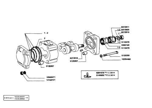 Hydraulikpumpe p.f Fiat CX14  CX18 & Landini  ähnlich 0510425011 